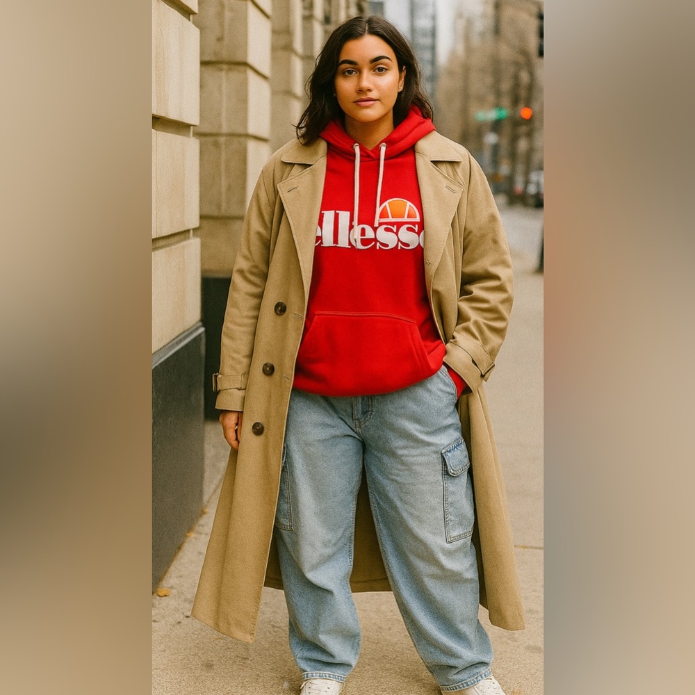 Ellesse Bold Red Hoodie